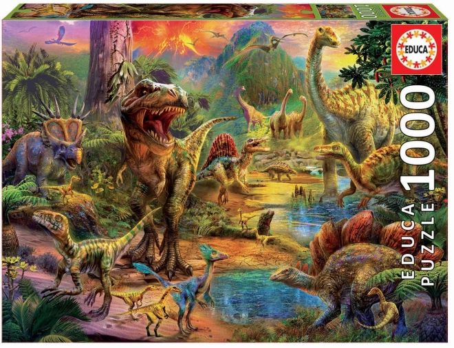 Puzzle terra dei dinosauri 1000 pezzi