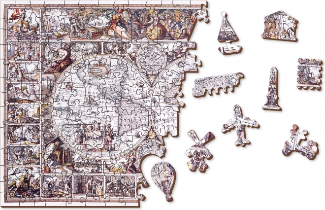 Puzzle in legno Mappa dell'Età delle Scoperte