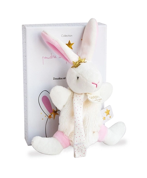 Coniglietto Doudou con Porta Ciuccio 15 cm