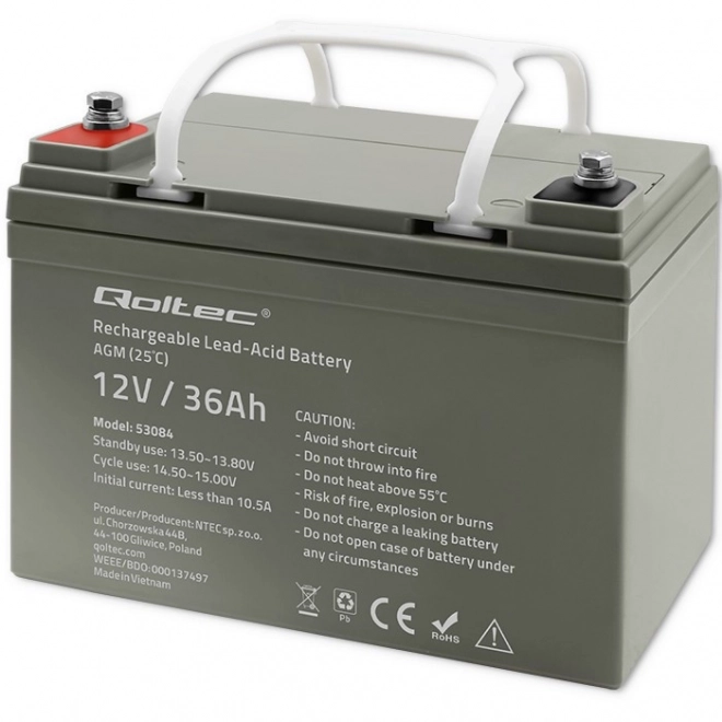 Batteria AGM a lunga durata Qoltec
