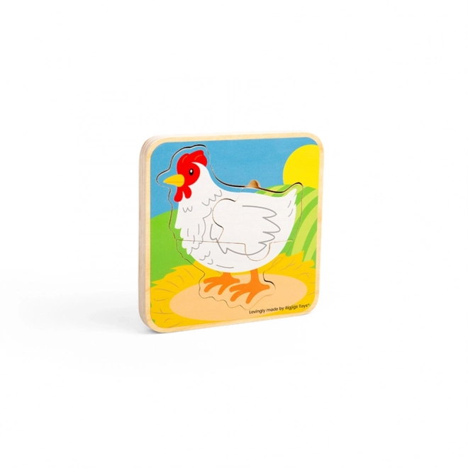 Puzzle Ciclo di Vita della Gallina Bigjigs Toys