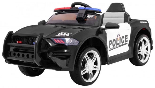 Auto elettrico per bambini GT Sport Polizia nero