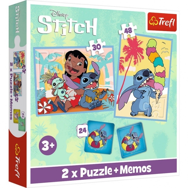 Puzzle e memo Lilo e Stitch