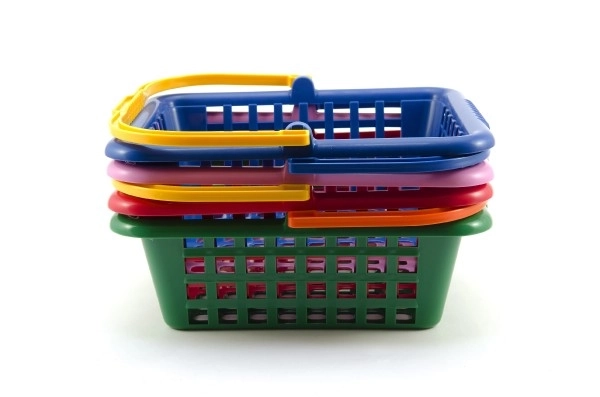 Carrello della spesa in plastica per bambini