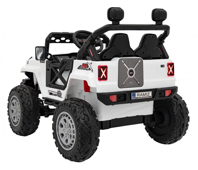 Auto elettrico per bambini fuoristrada Speed bianco