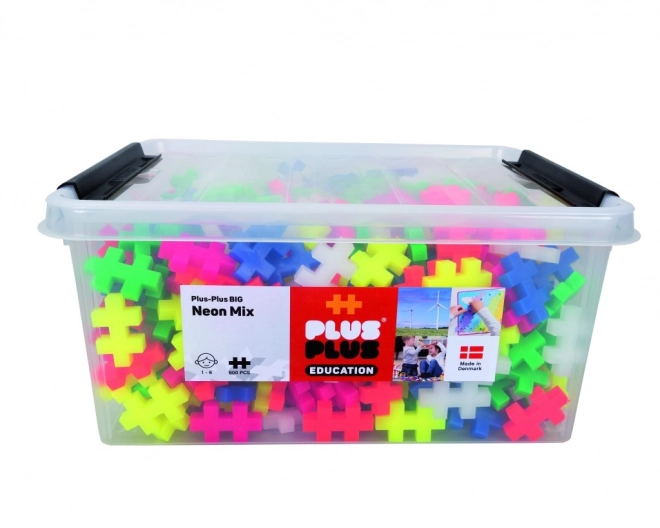 Plus-Plus Neon Box BIG 600 pezzi