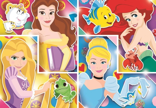 Puzzle Principesse Disney con Amici 104 Pezzi