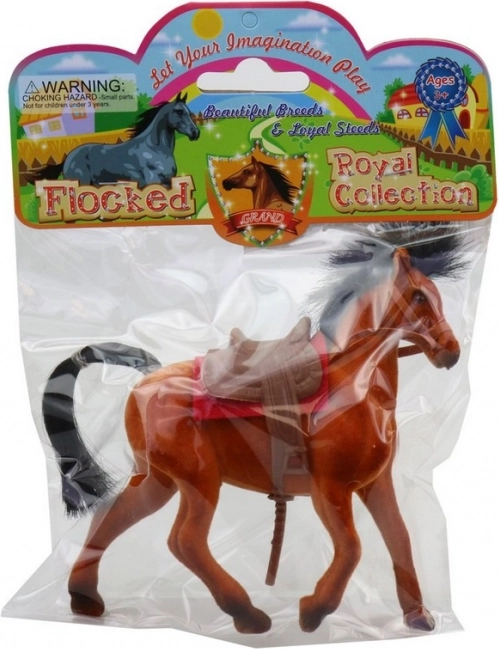 Cavallo di plastica con sella