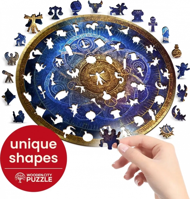 Puzzle di legno Zodiaco Blu