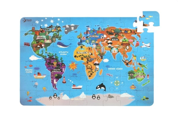 Illustrazione della mappa colorata