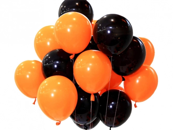 Set di palloncini di Halloween nero e arancione 20 pezzi