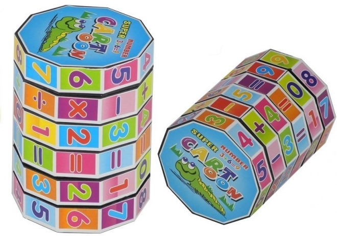 Cubo educativo cilindro matematico puzzle