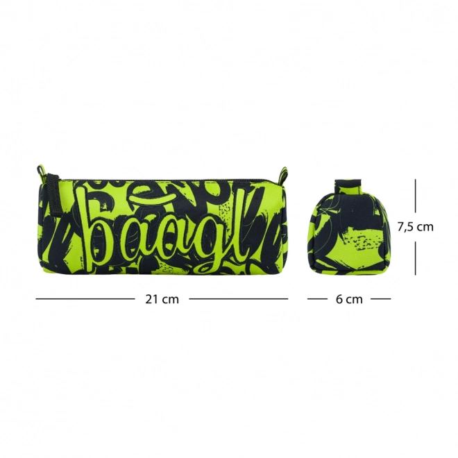 Astuccio per studenti BAAGL verde lime