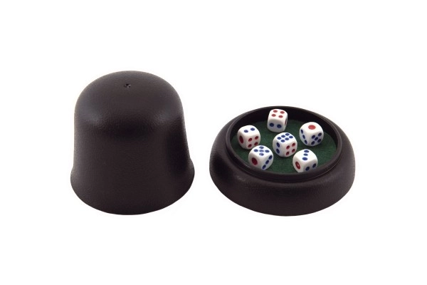 Set di Dadi Gioco con Bicchiere