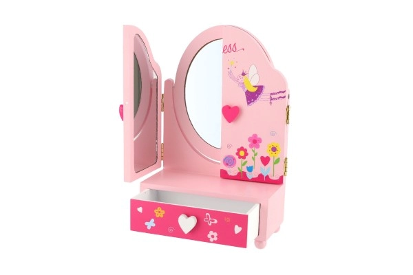 Qualità in legno con design rosa