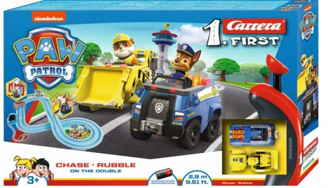 Pista da corsa Paw Patrol Chase e Rubble