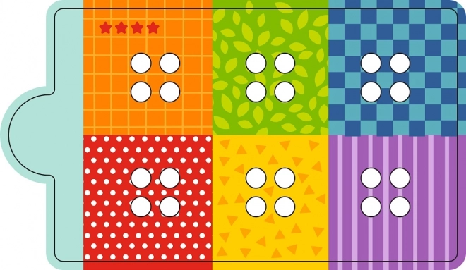 Gioco magnetico per il riconoscimento dei colori con dinosauro
