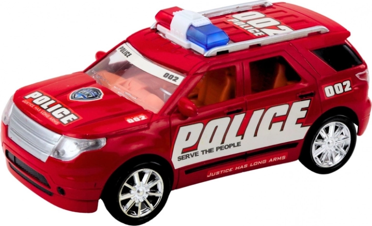 Radioauto dettagliata con barra luminosa