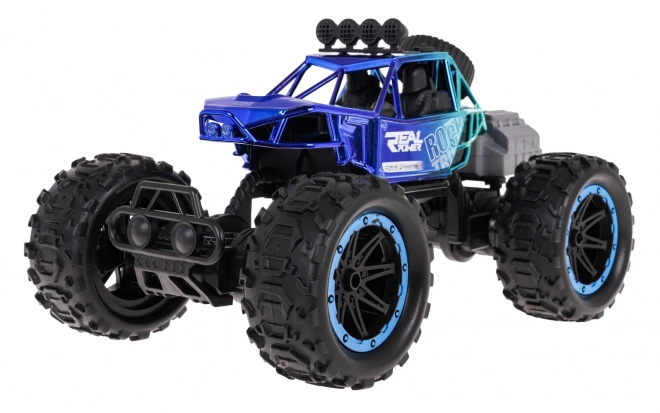 Crawler fuoristrada con funzione fumo R/C Blu