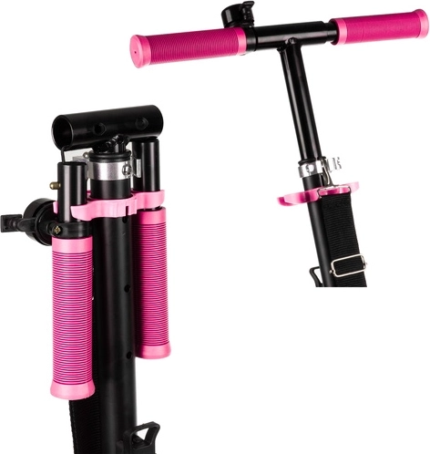 Monopattino pieghevole da città per bambini con grandi ruote (200 mm) – rosa