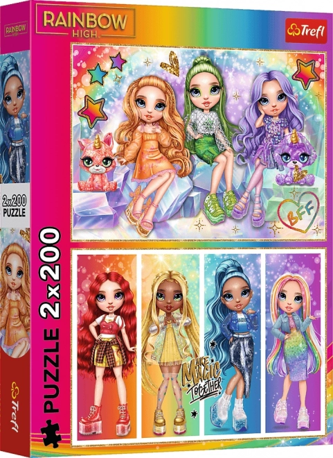 puzzle 2x200 – bambole arcobaleno RAINBOW HIGH