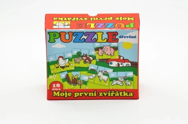 Puzzle i miei primi animali in legno