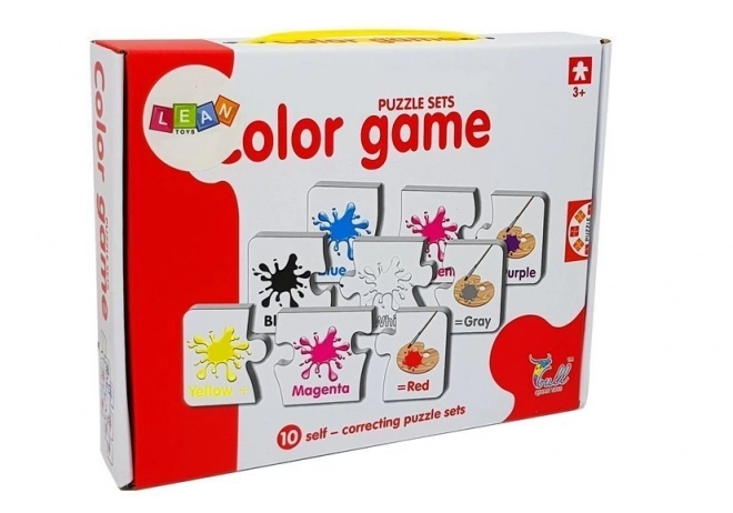 Puzzle educative colori inglesi 10 connessioni