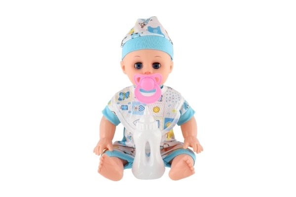 Bambola Bambina Baby 32cm Beve e Piange con Accessori