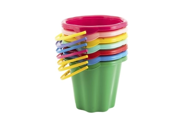 Secchiello per sabbia plastica 19cm assortito 4 colori 12m+