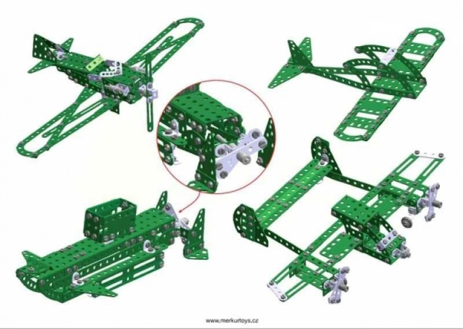 Costruzioni elicottero Merkur - Set di 40 modelli