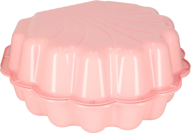 chiusura piscina e sabbiera a biscotto rosa in uno