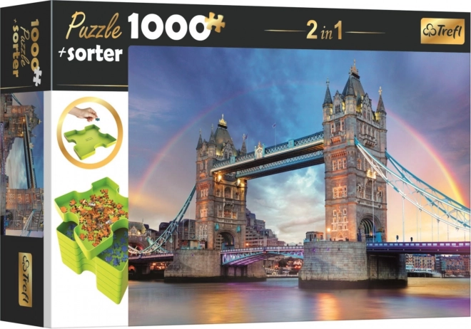 Puzzle con divisore 2 in 1 Tower Bridge Londra 1000 pezzi