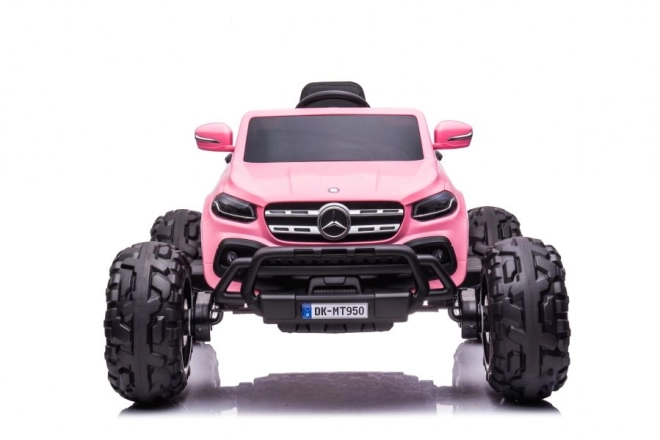 Auto elettrica per bambini Mercedes DK-MT950 4x4 rosa chiaro