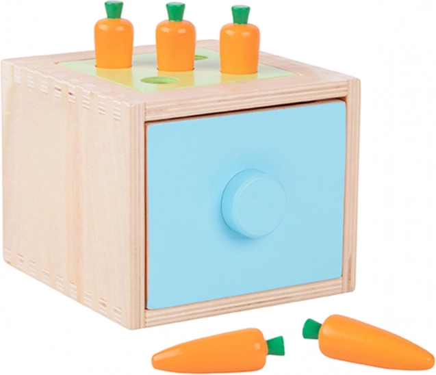 Woopie Green giocattolo educativo in legno con cassetto Montessori