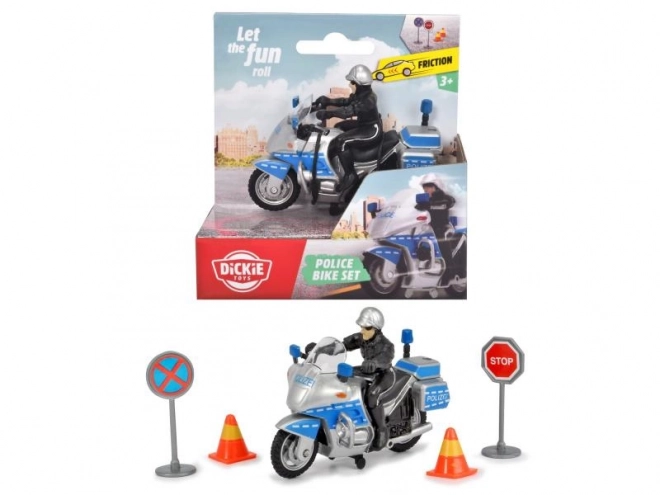 Motocicletta Polizia 10 cm con Accessori