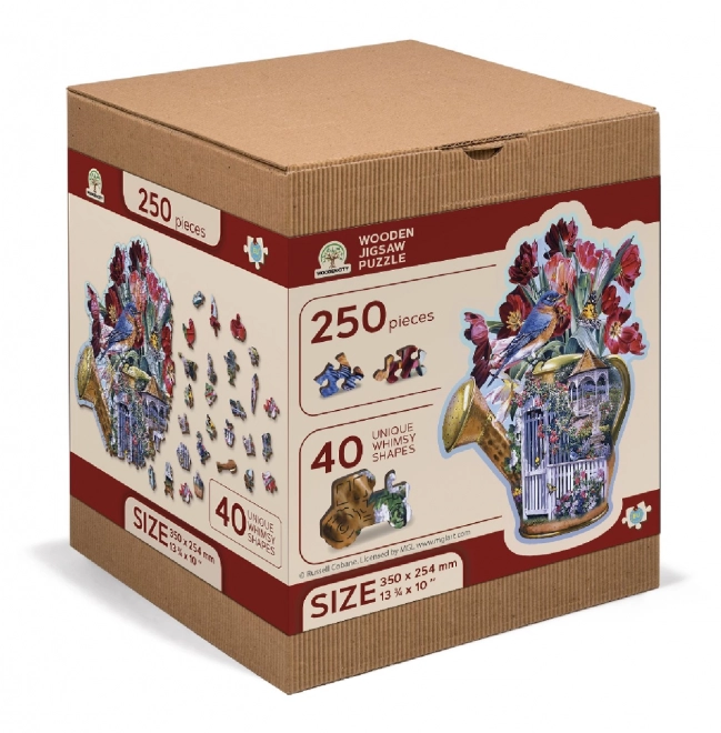 Puzzle in legno annaffiatoio da giardino misterioso 250 pezzi ECO