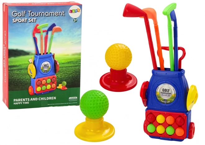 Set Mini Golf con Carrello e Mazze