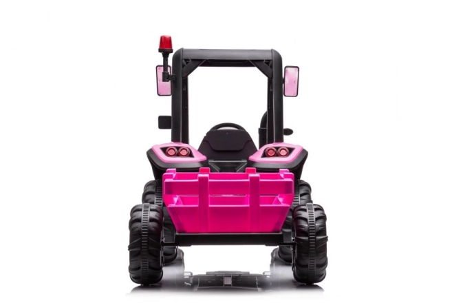 Trattore elettrico rosa