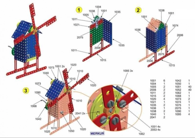 Costruzioni MERKUR 30 Modelli