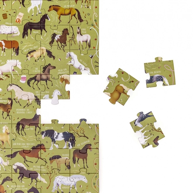 Puzzle 60 pezzi con cavalli