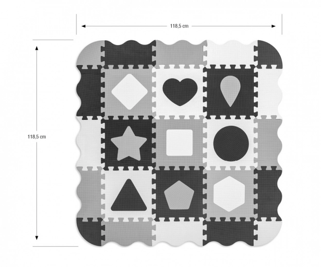 Mata puzzle in schiuma Jolly Grigia