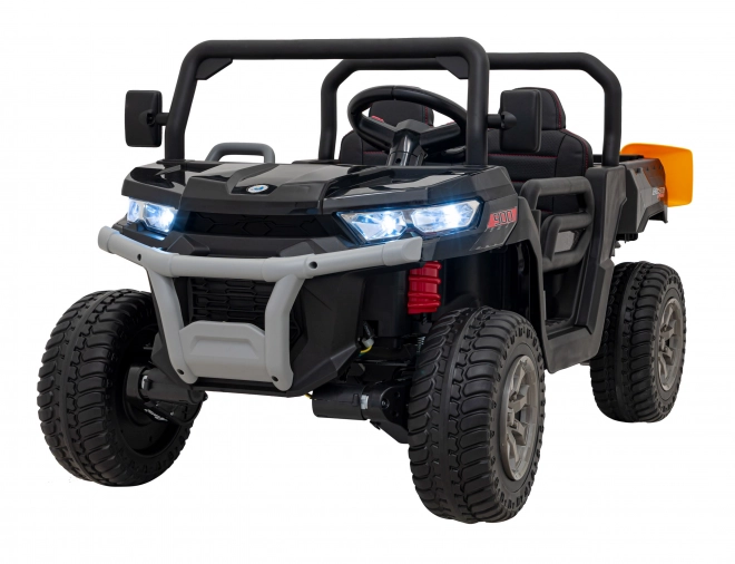 Auto Pick-Up Speed 900 pro bambini nero + trazione 4x4 + pompa mobile + vano bagagli + telecomando + pala + LED audio