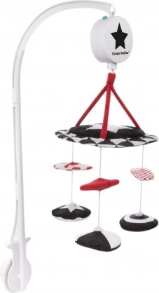 Canpol babies Giostrina in peluche a contrasto con melodie SENSORY