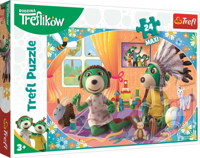 Puzzle Maxi 24 Pezzi - Famiglia Treflik