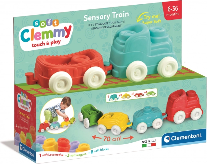 Trenino Sensoriale Clementoni Soft Clemmy con Blocchi