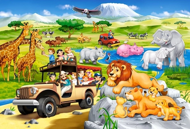 Puzzle maxi avventura safari per bambini