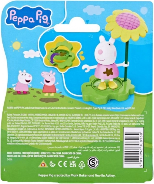 Peppa Pig divertimento in pozzanghera e fango, figurina