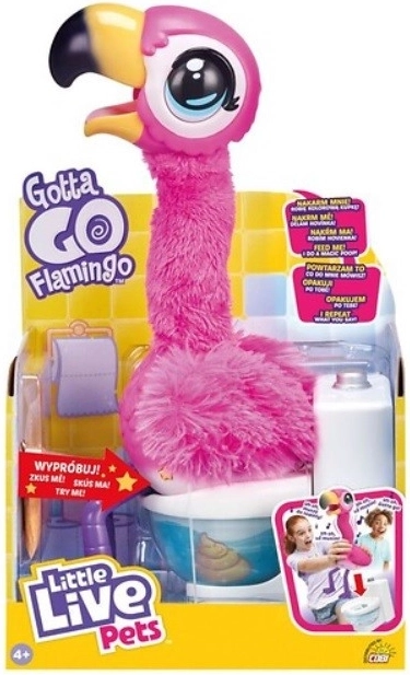Fenicottero interattivo Little Live Pets – mangia, canta e va in bagno