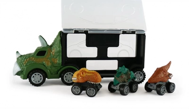 Camion dei dinosauri con 3 macchinine