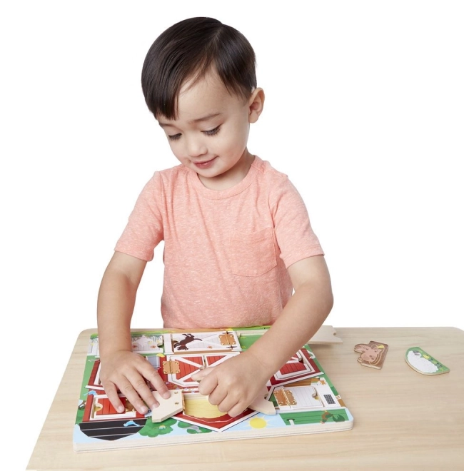 Melissa and Doug - Puzzle Apri e Chiudi Fattoria